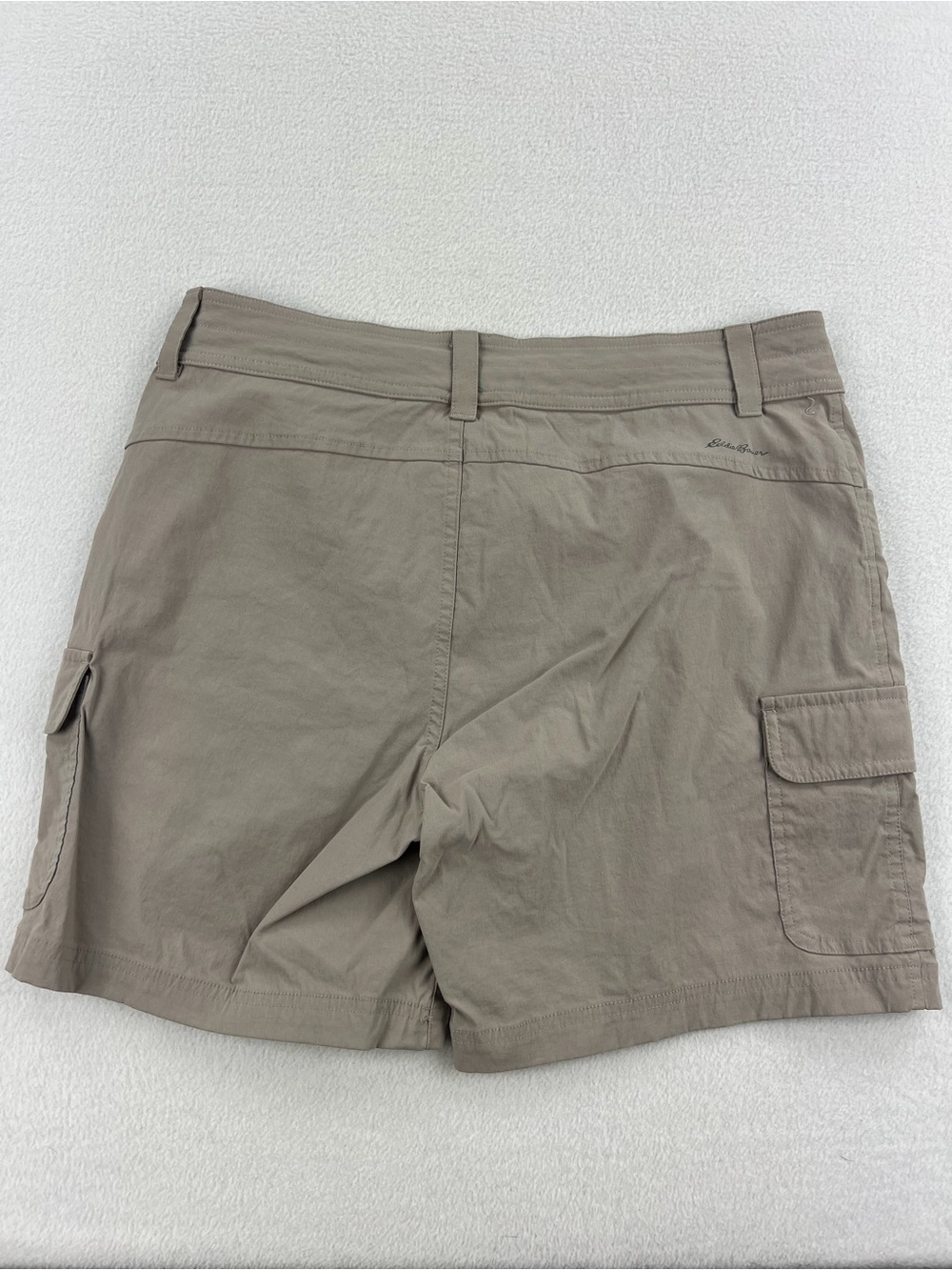 Eddie Bauer Womens Summer Strain Shorts Beige Outdoor Hiking 6” Inseam Size 8 - Picture 3 of 8